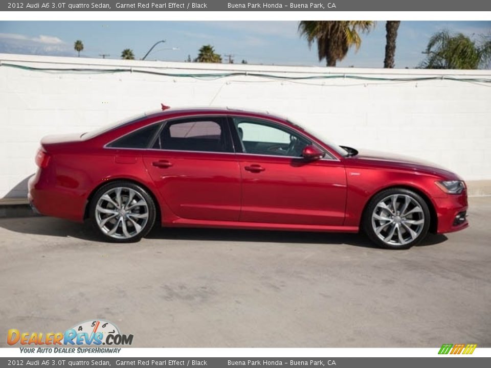 2012 Audi A6 3.0T quattro Sedan Garnet Red Pearl Effect / Black Photo #12