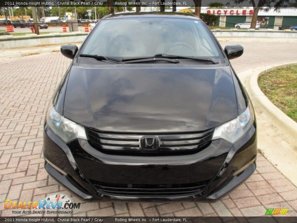 2011 Honda Insight Hybrid Crystal Black Pearl / Gray Photo #15