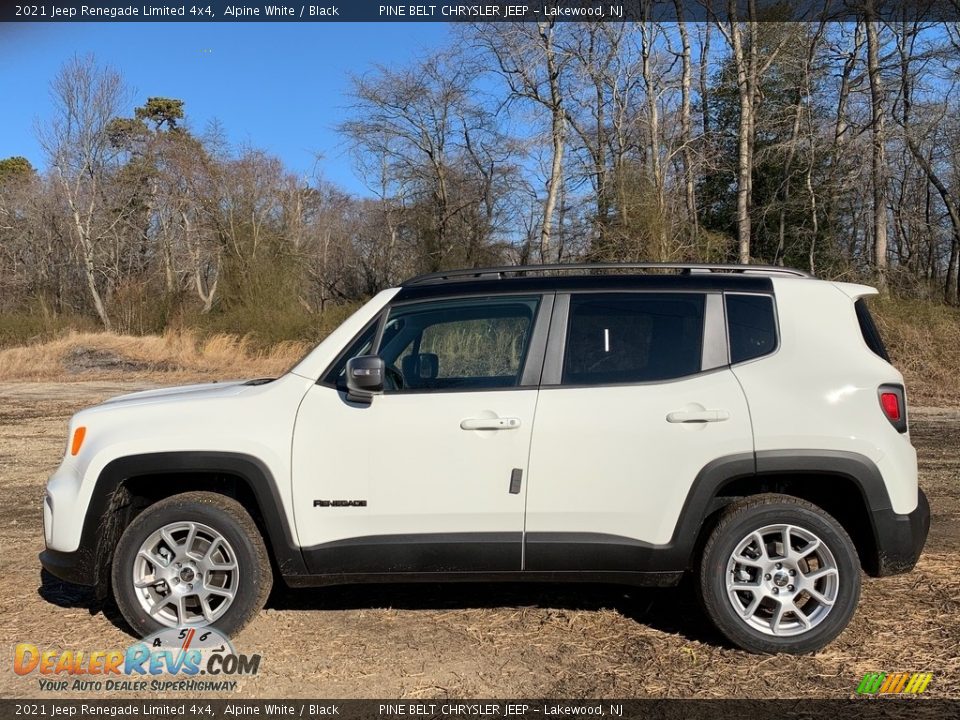 2021 Jeep Renegade Limited 4x4 Alpine White / Black Photo #4