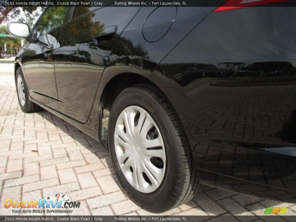 2011 Honda Insight Hybrid Crystal Black Pearl / Gray Photo #17