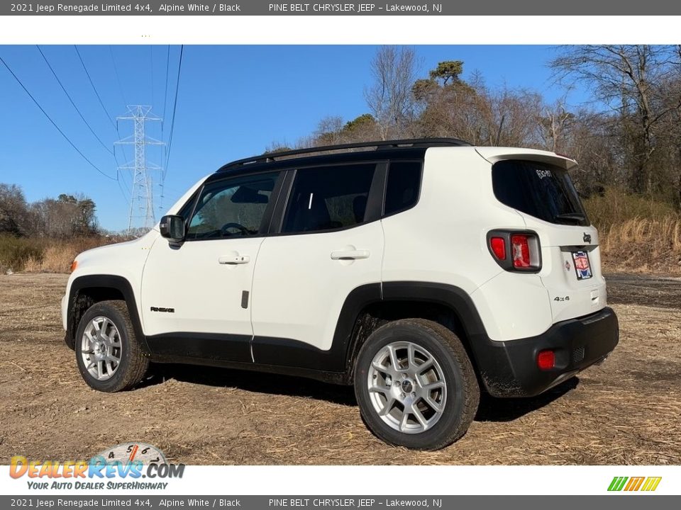 2021 Jeep Renegade Limited 4x4 Alpine White / Black Photo #6