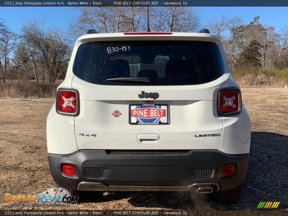 2021 Jeep Renegade Limited 4x4 Alpine White / Black Photo #7