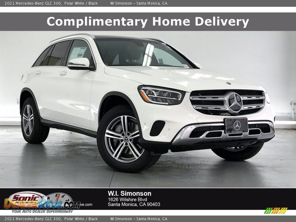 2021 Mercedes-Benz GLC 300 Polar White / Black Photo #1