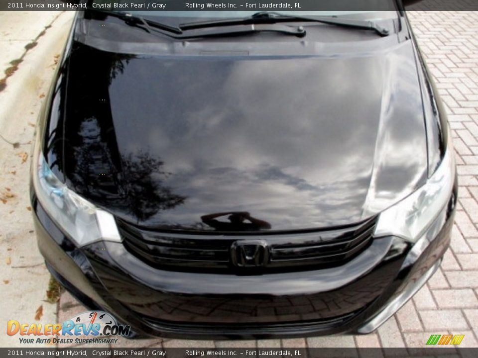 2011 Honda Insight Hybrid Crystal Black Pearl / Gray Photo #19