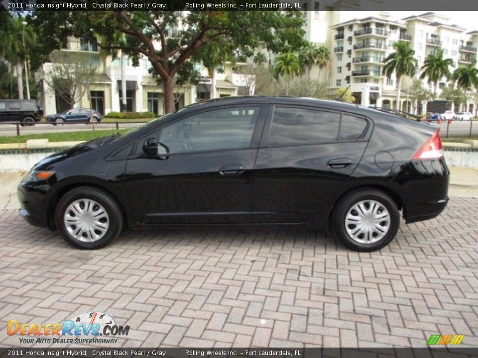 2011 Honda Insight Hybrid Crystal Black Pearl / Gray Photo #23