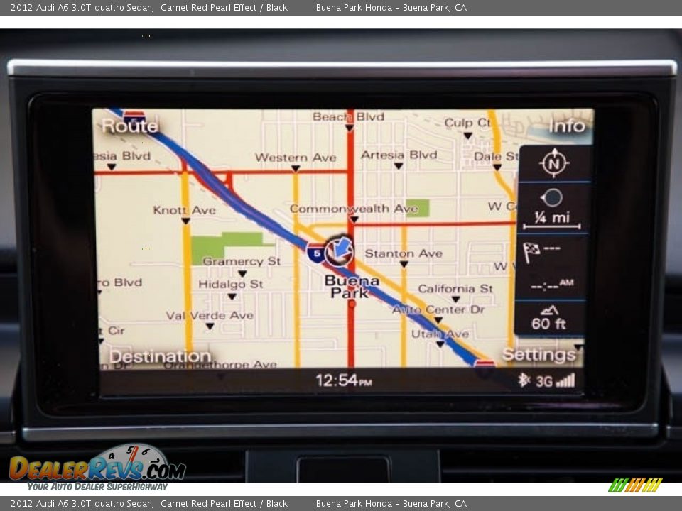2012 Audi A6 3.0T quattro Sedan Garnet Red Pearl Effect / Black Photo #25