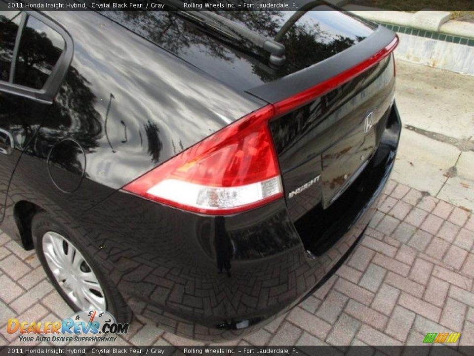 2011 Honda Insight Hybrid Crystal Black Pearl / Gray Photo #28