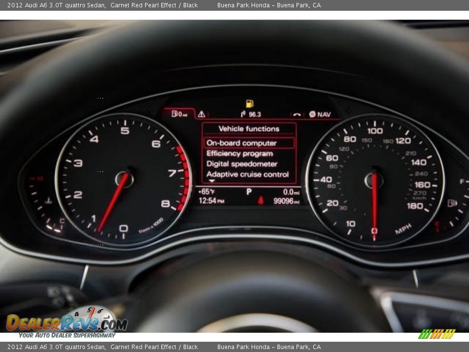 2012 Audi A6 3.0T quattro Sedan Garnet Red Pearl Effect / Black Photo #27