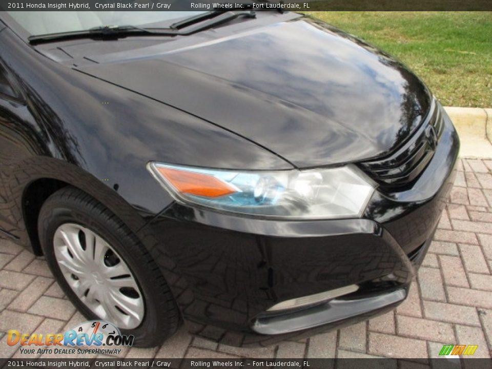 2011 Honda Insight Hybrid Crystal Black Pearl / Gray Photo #30