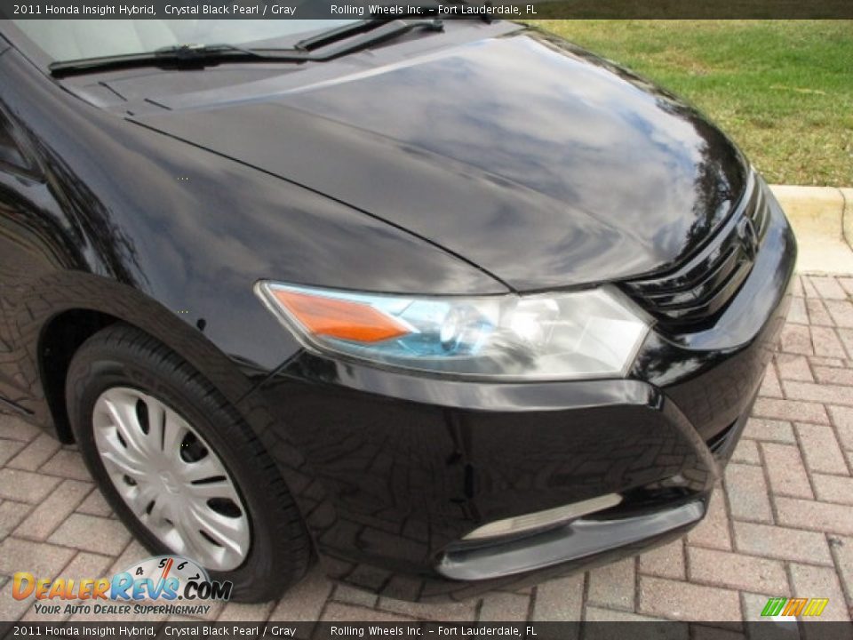 2011 Honda Insight Hybrid Crystal Black Pearl / Gray Photo #30