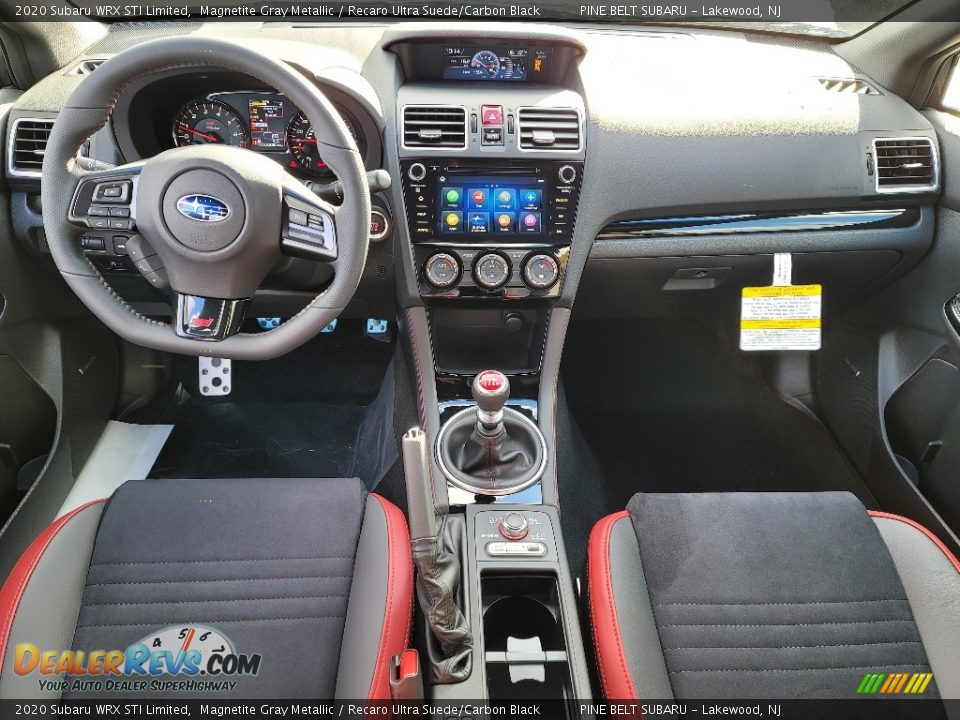 Recaro Ultra Suede/Carbon Black Interior - 2020 Subaru WRX STI Limited Photo #10