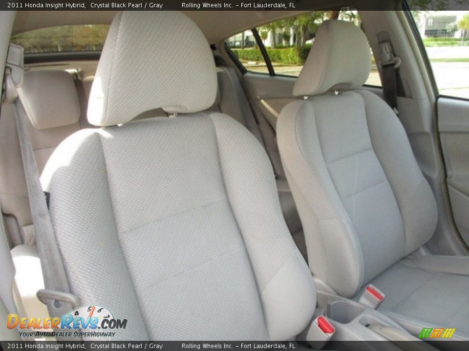 2011 Honda Insight Hybrid Crystal Black Pearl / Gray Photo #33