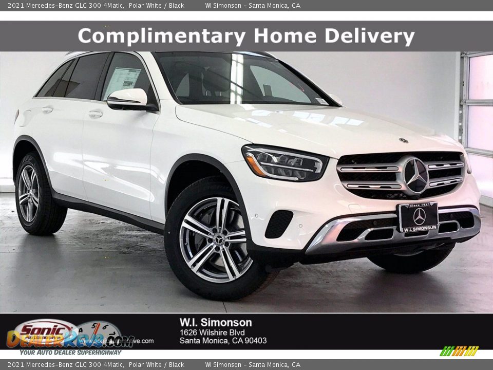 2021 Mercedes-Benz GLC 300 4Matic Polar White / Black Photo #1