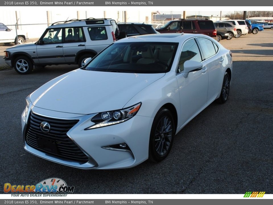 2018 Lexus ES 350 Eminent White Pearl / Parchment Photo #1