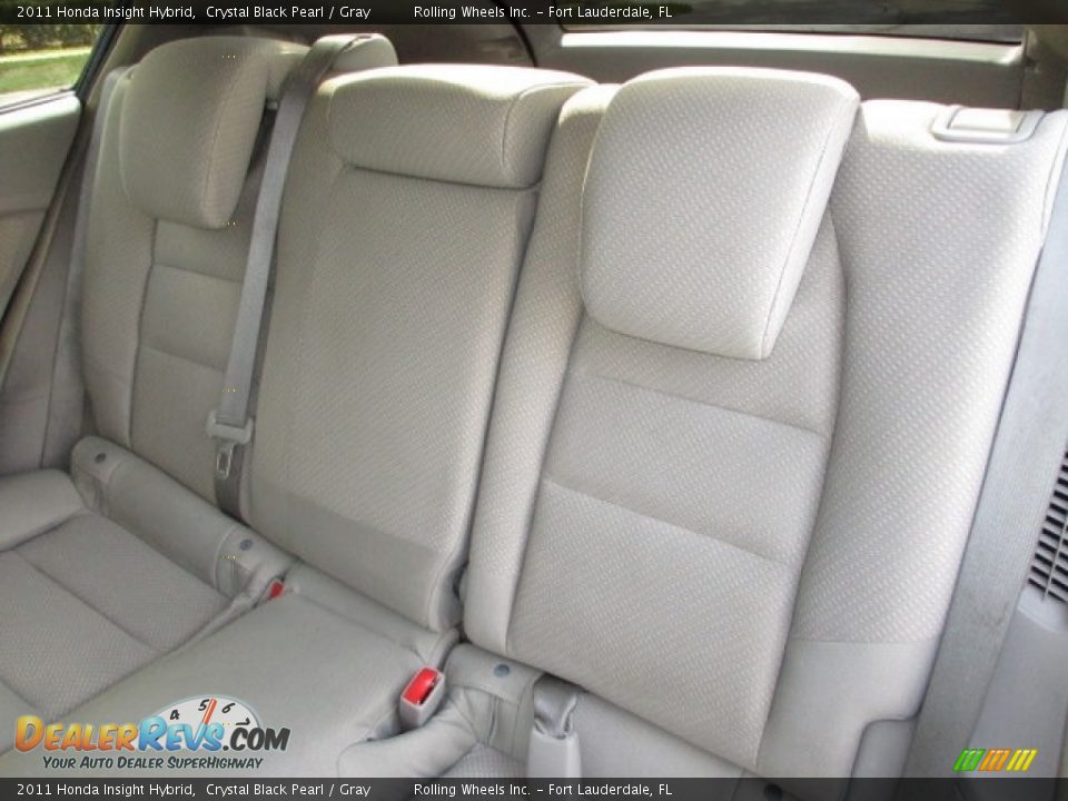 2011 Honda Insight Hybrid Crystal Black Pearl / Gray Photo #35