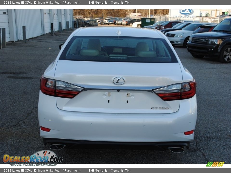 2018 Lexus ES 350 Eminent White Pearl / Parchment Photo #4