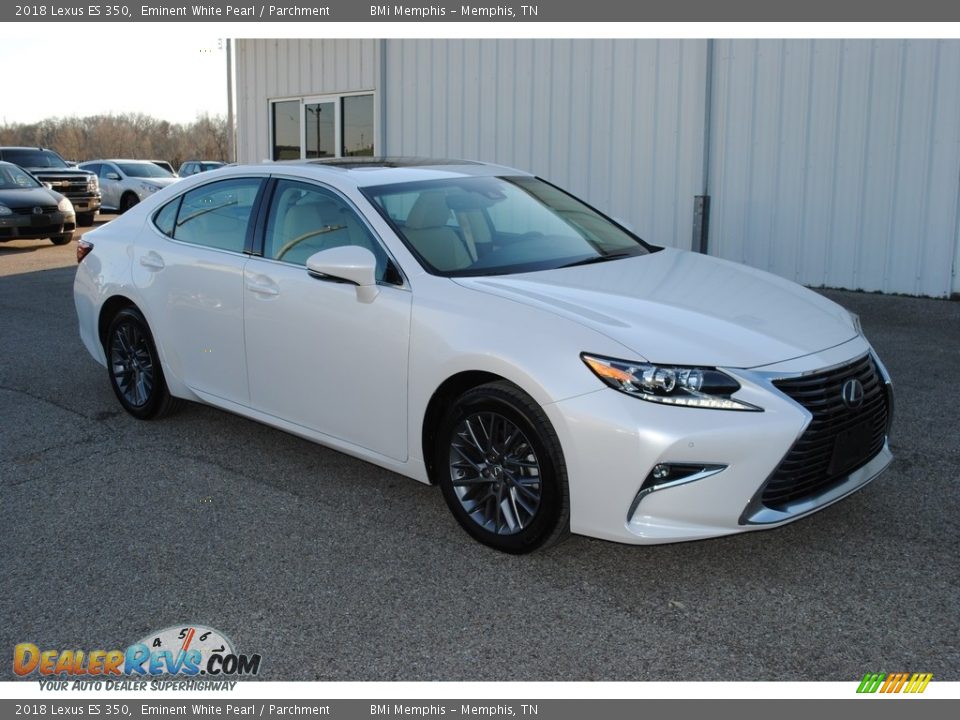 2018 Lexus ES 350 Eminent White Pearl / Parchment Photo #7