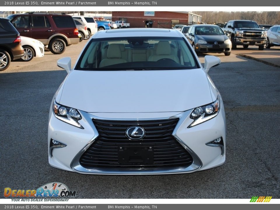 2018 Lexus ES 350 Eminent White Pearl / Parchment Photo #8