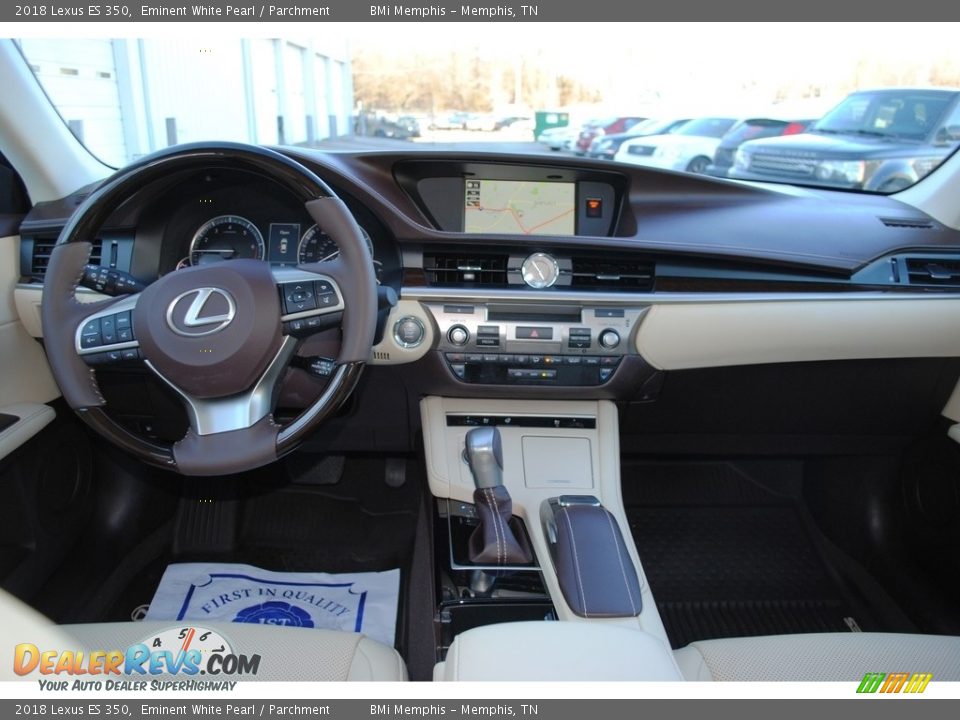 2018 Lexus ES 350 Eminent White Pearl / Parchment Photo #9