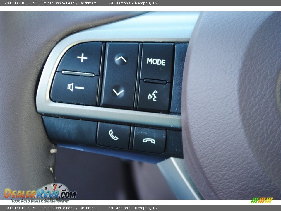 2018 Lexus ES 350 Eminent White Pearl / Parchment Photo #14