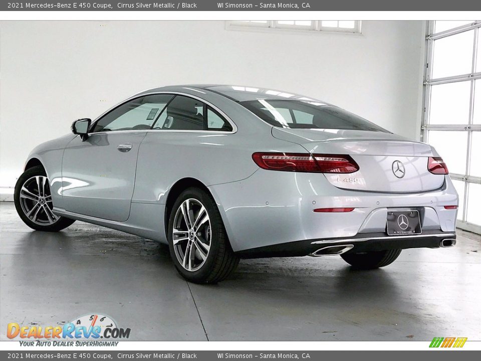 2021 Mercedes-Benz E 450 Coupe Cirrus Silver Metallic / Black Photo #2