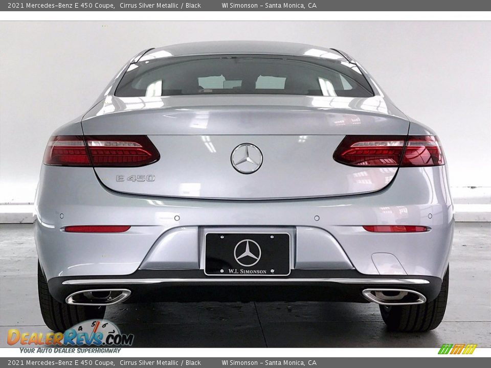 2021 Mercedes-Benz E 450 Coupe Cirrus Silver Metallic / Black Photo #3