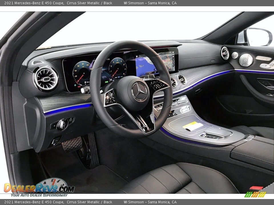 2021 Mercedes-Benz E 450 Coupe Cirrus Silver Metallic / Black Photo #4