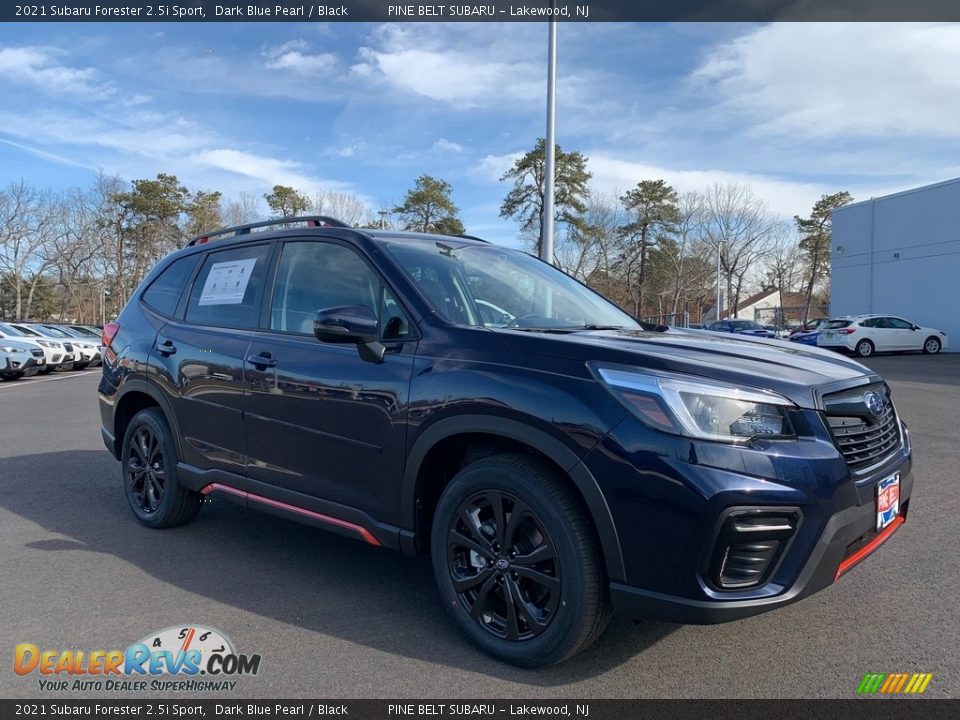 2021 Subaru Forester 2.5i Sport Dark Blue Pearl / Black Photo #1