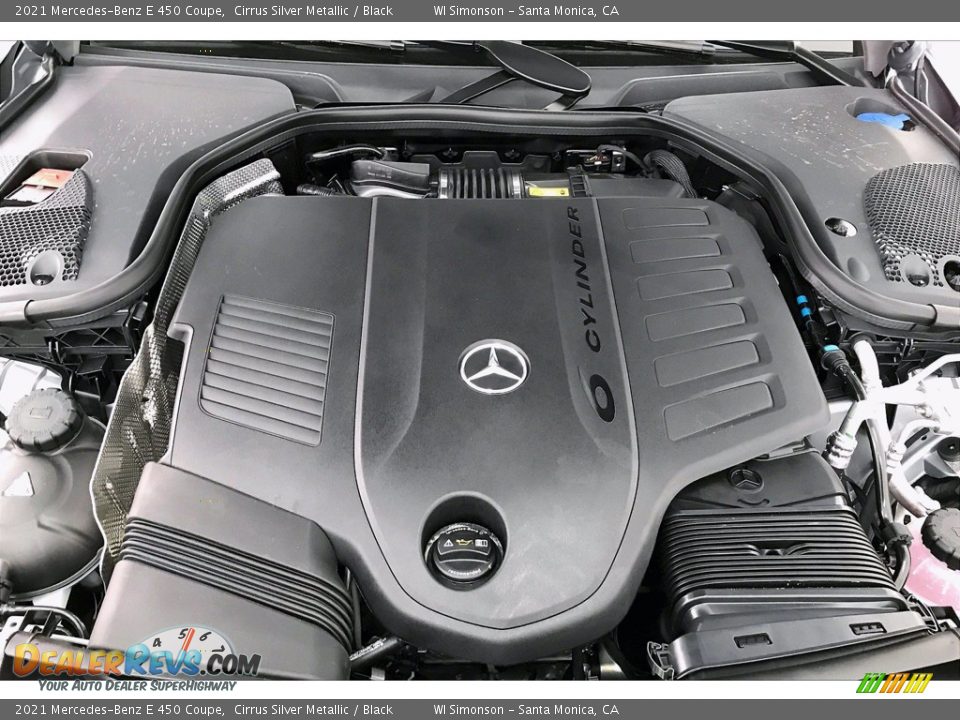 2021 Mercedes-Benz E 450 Coupe Cirrus Silver Metallic / Black Photo #8