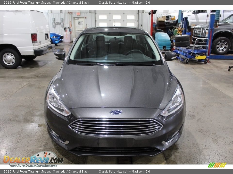 2016 Ford Focus Titanium Sedan Magnetic / Charcoal Black Photo #3