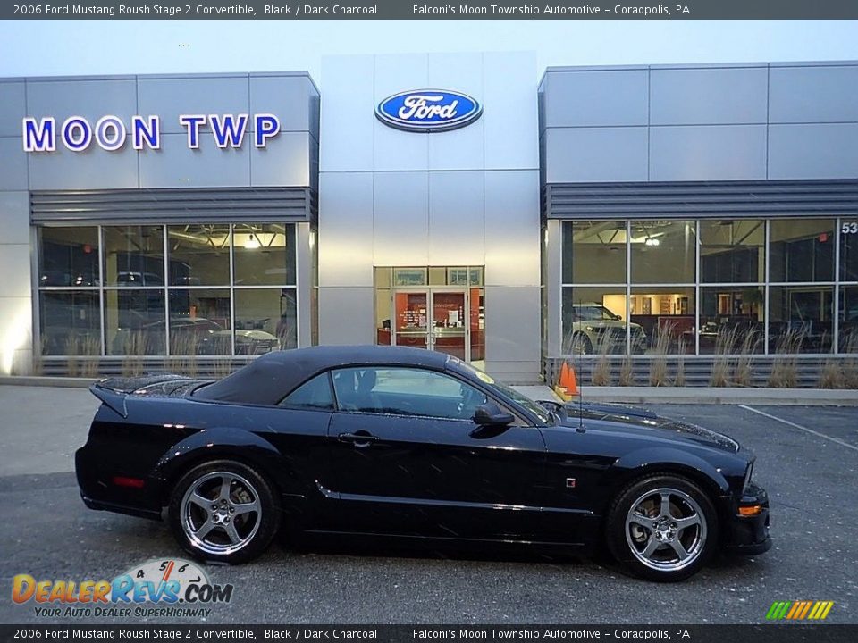 2006 Ford Mustang Roush Stage 2 Convertible Black / Dark Charcoal Photo #1