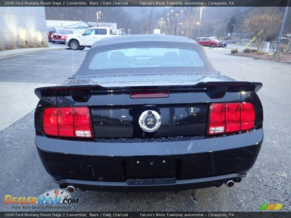 2006 Ford Mustang Roush Stage 2 Convertible Black / Dark Charcoal Photo #3