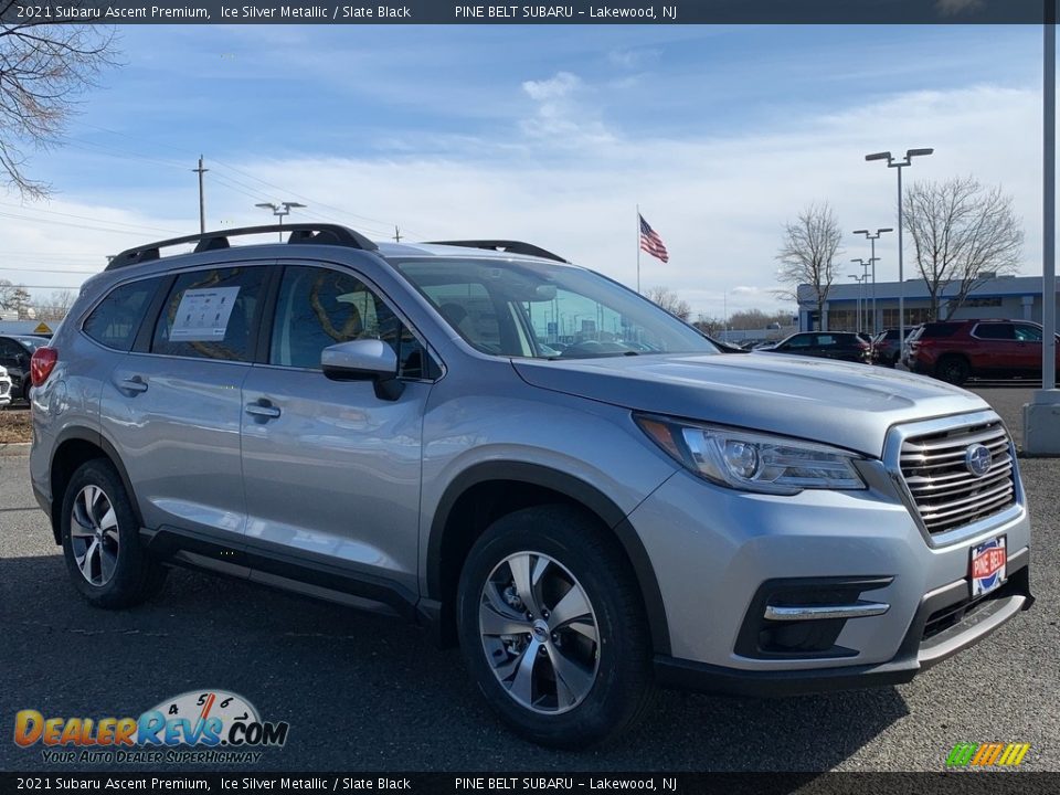 2021 Subaru Ascent Premium Ice Silver Metallic / Slate Black Photo #1