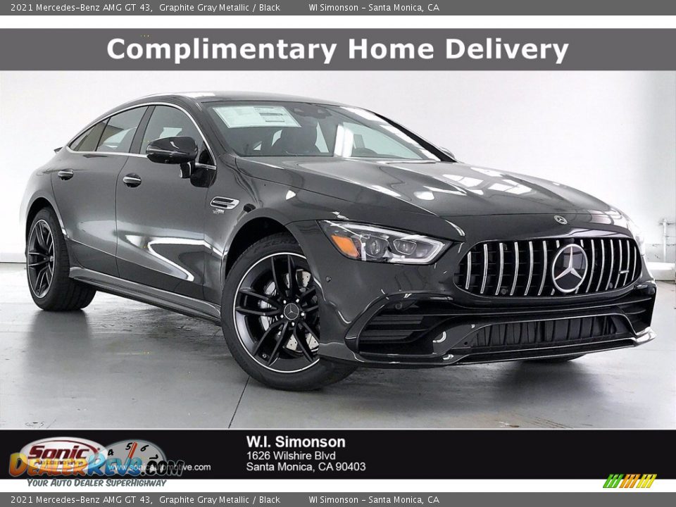 2021 Mercedes-Benz AMG GT 43 Graphite Gray Metallic / Black Photo #1