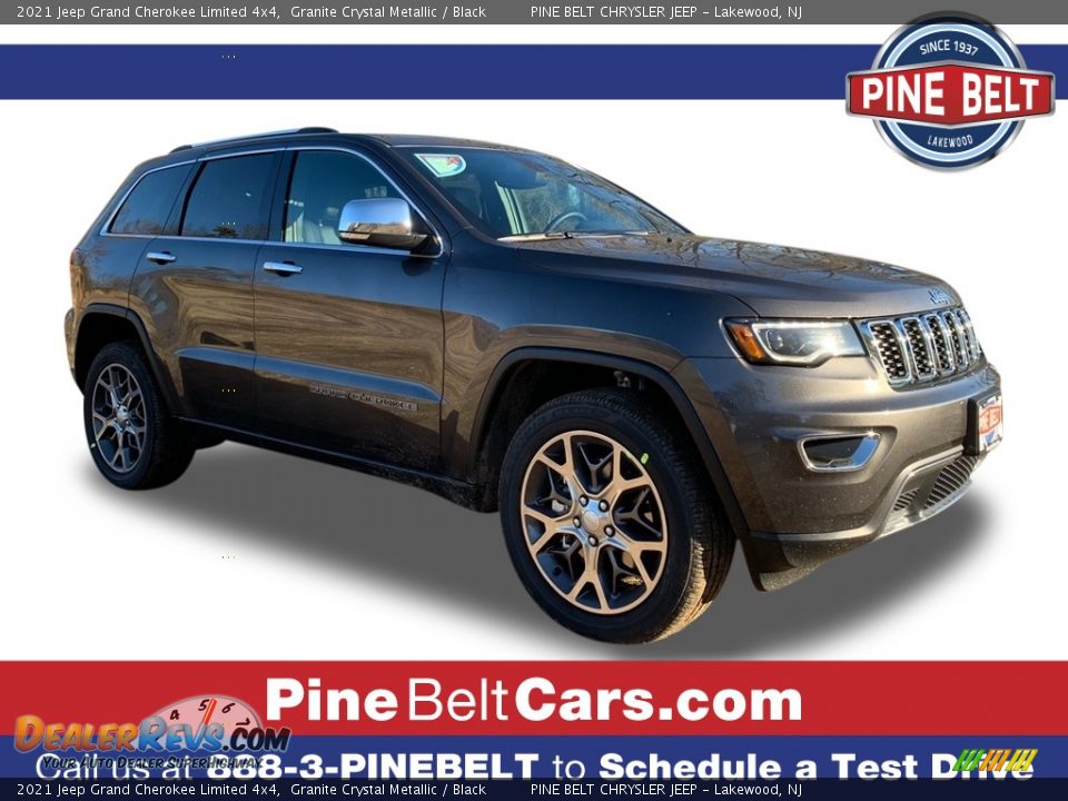 2021 Jeep Grand Cherokee Limited 4x4 Granite Crystal Metallic / Black Photo #1