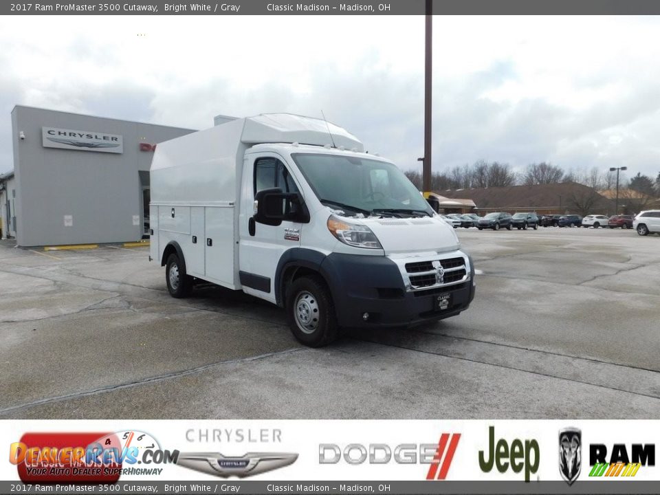 2017 Ram ProMaster 3500 Cutaway Bright White / Gray Photo #1