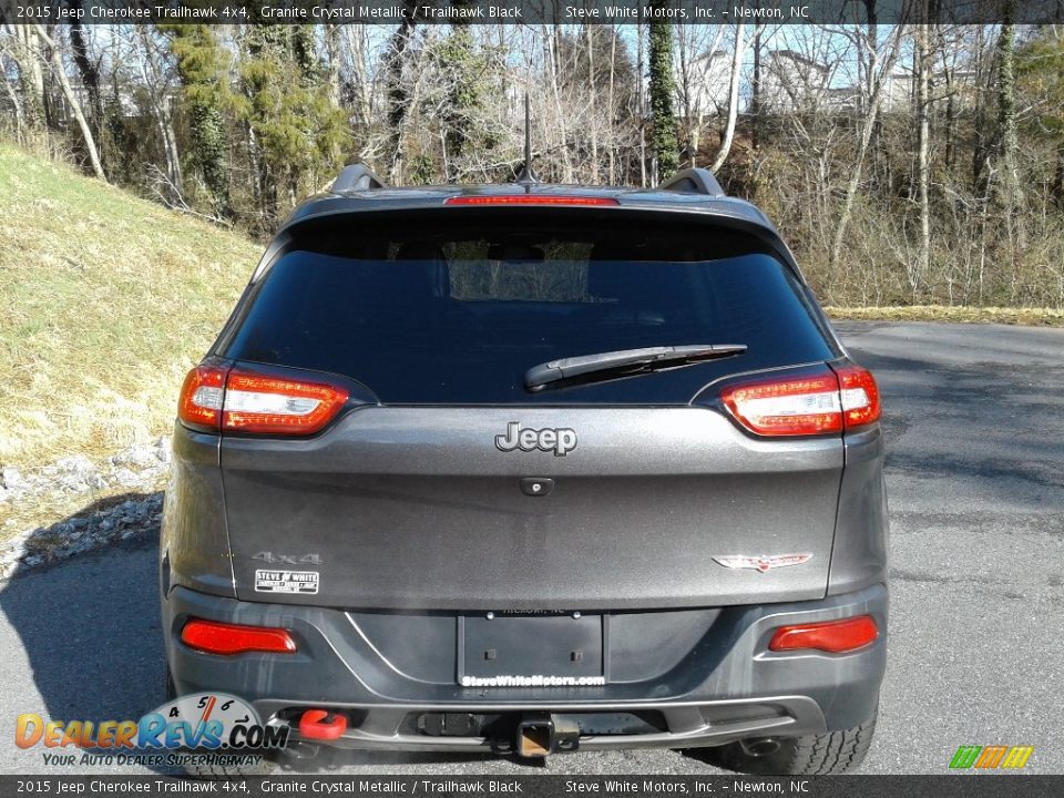 2015 Jeep Cherokee Trailhawk 4x4 Granite Crystal Metallic / Trailhawk Black Photo #7