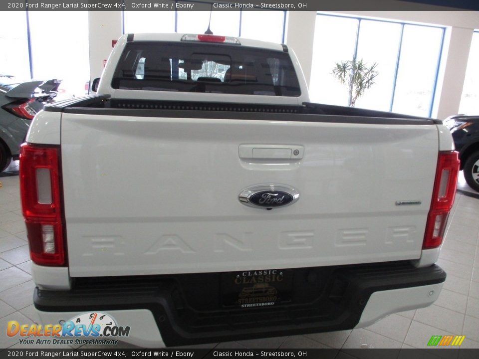 2020 Ford Ranger Lariat SuperCrew 4x4 Oxford White / Ebony Photo #8