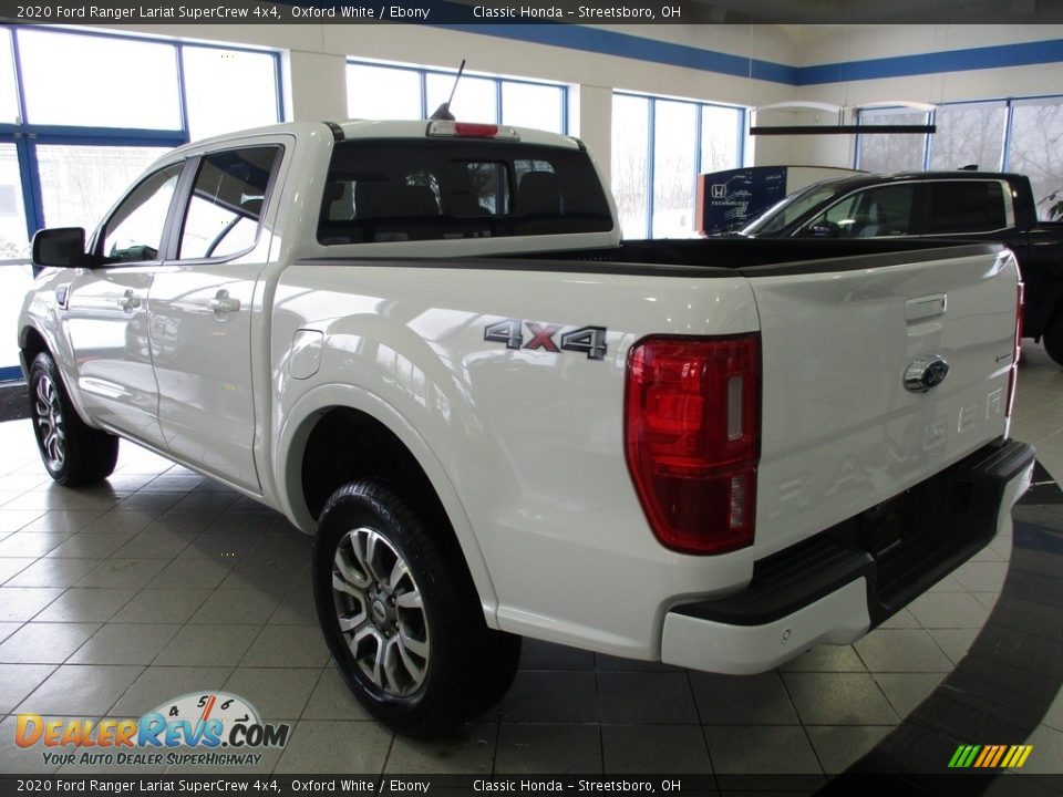 2020 Ford Ranger Lariat SuperCrew 4x4 Oxford White / Ebony Photo #9