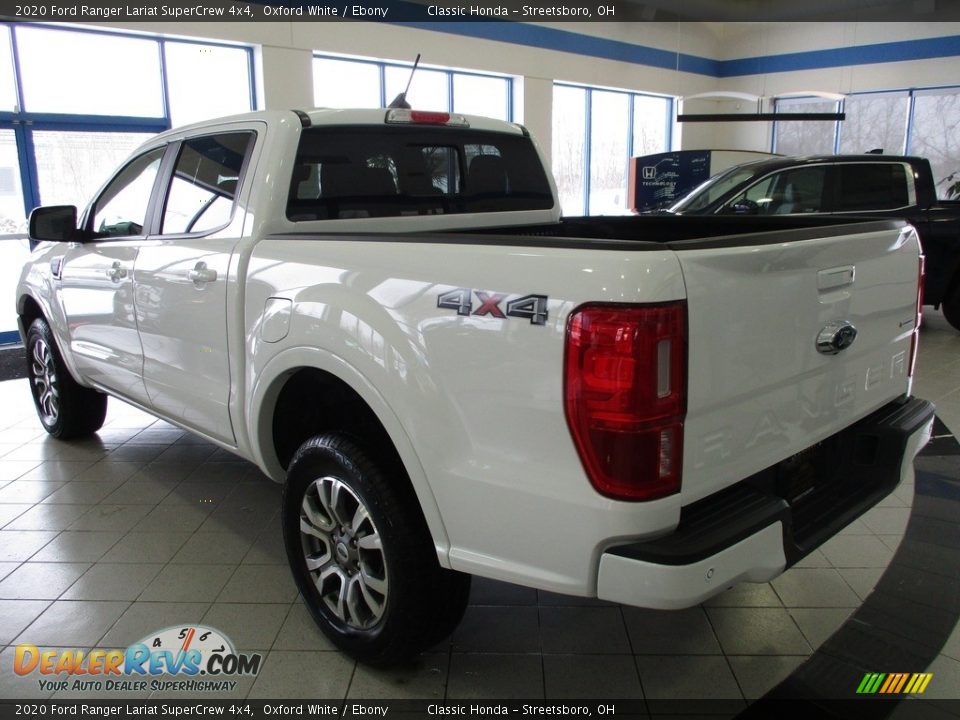 2020 Ford Ranger Lariat SuperCrew 4x4 Oxford White / Ebony Photo #9