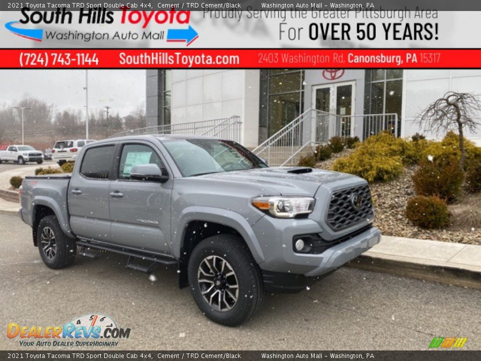 2021 Toyota Tacoma TRD Sport Double Cab 4x4 Cement / TRD Cement/Black Photo #1