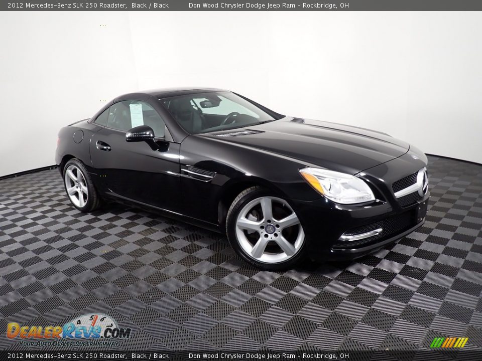 2012 Mercedes-Benz SLK 250 Roadster Black / Black Photo #4