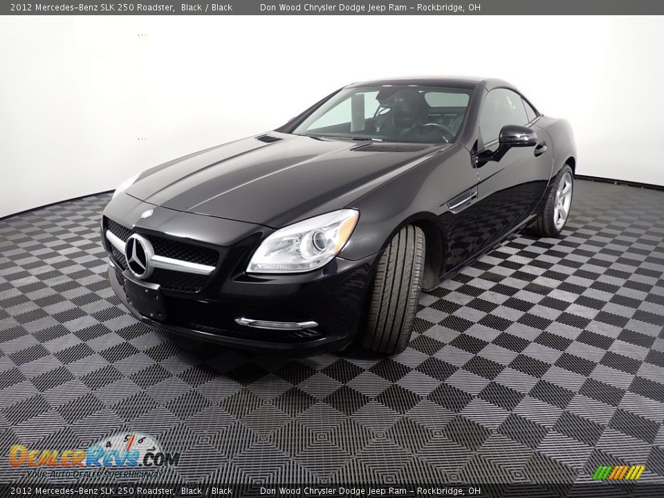 2012 Mercedes-Benz SLK 250 Roadster Black / Black Photo #9