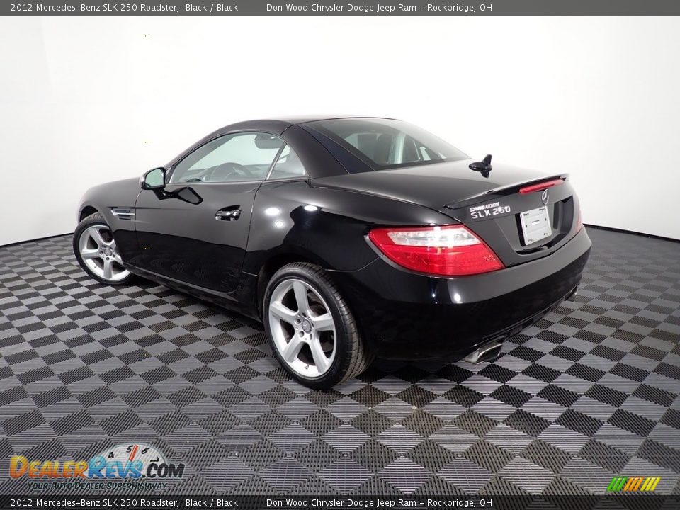 2012 Mercedes-Benz SLK 250 Roadster Black / Black Photo #12