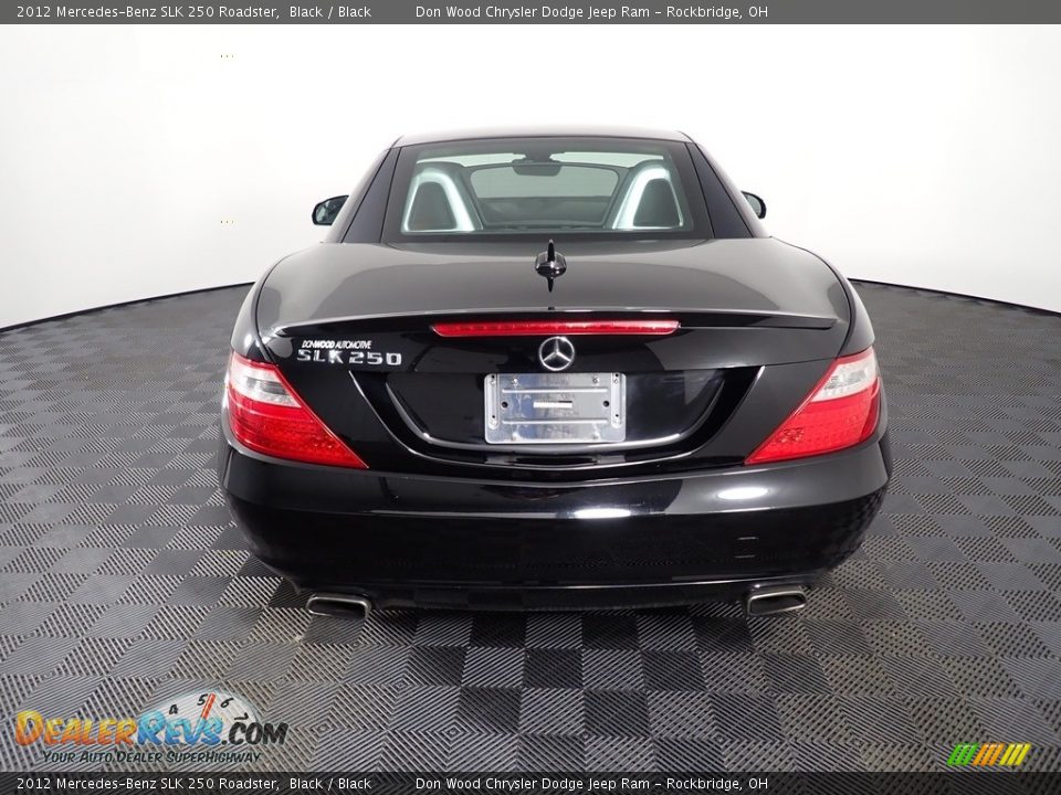 2012 Mercedes-Benz SLK 250 Roadster Black / Black Photo #13