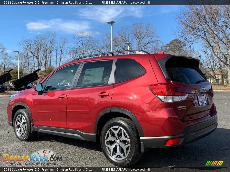 2021 Subaru Forester 2.5i Premium Crimson Red Pearl / Gray Photo #6