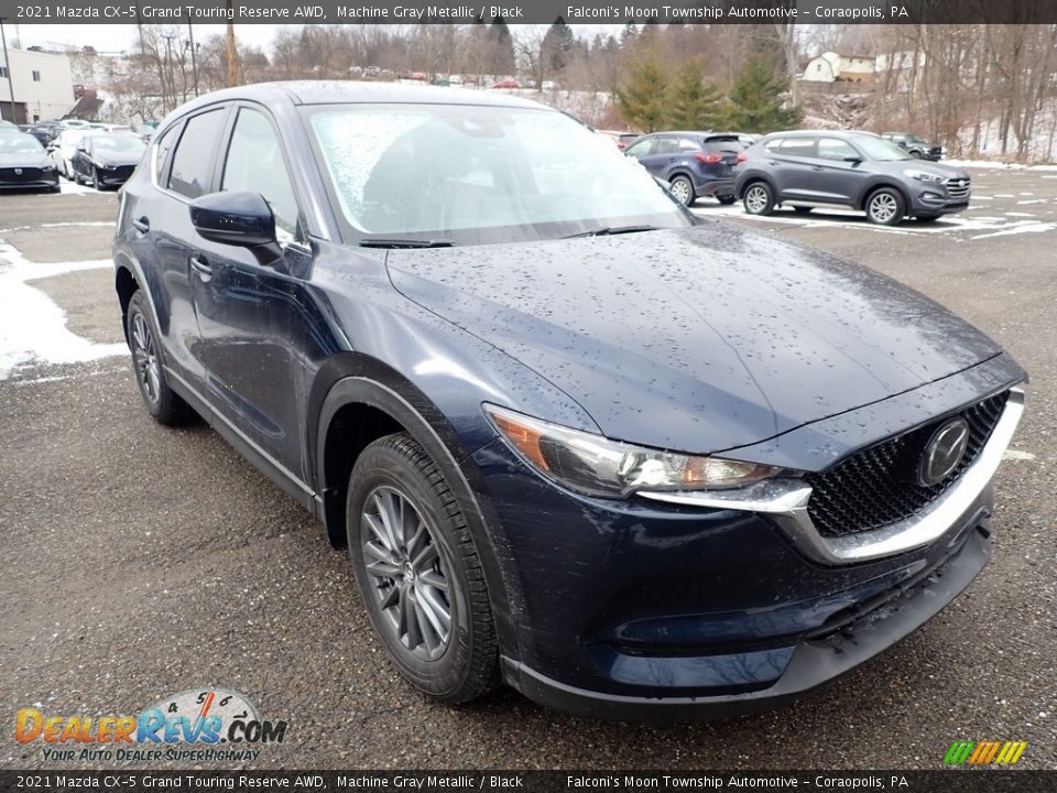 2021 Mazda CX-5 Grand Touring Reserve AWD Machine Gray Metallic / Black Photo #3