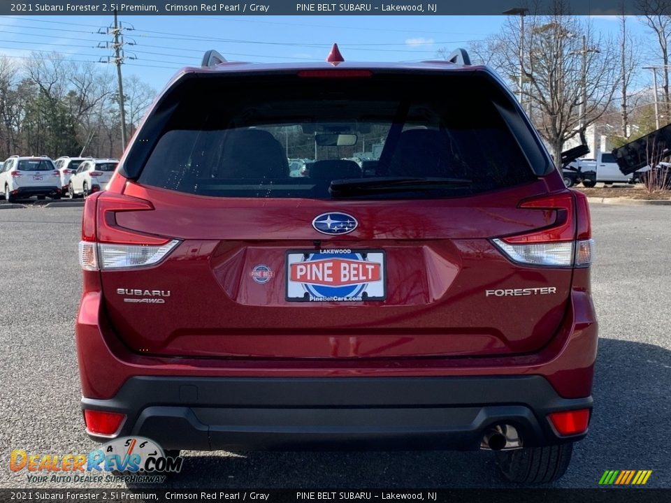 2021 Subaru Forester 2.5i Premium Crimson Red Pearl / Gray Photo #7