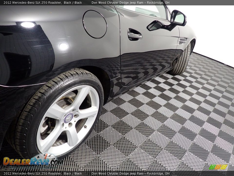 2012 Mercedes-Benz SLK 250 Roadster Black / Black Photo #17