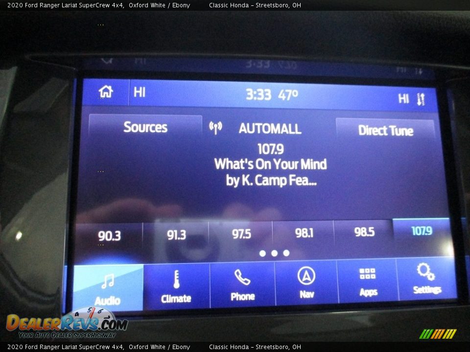2020 Ford Ranger Lariat SuperCrew 4x4 Oxford White / Ebony Photo #36